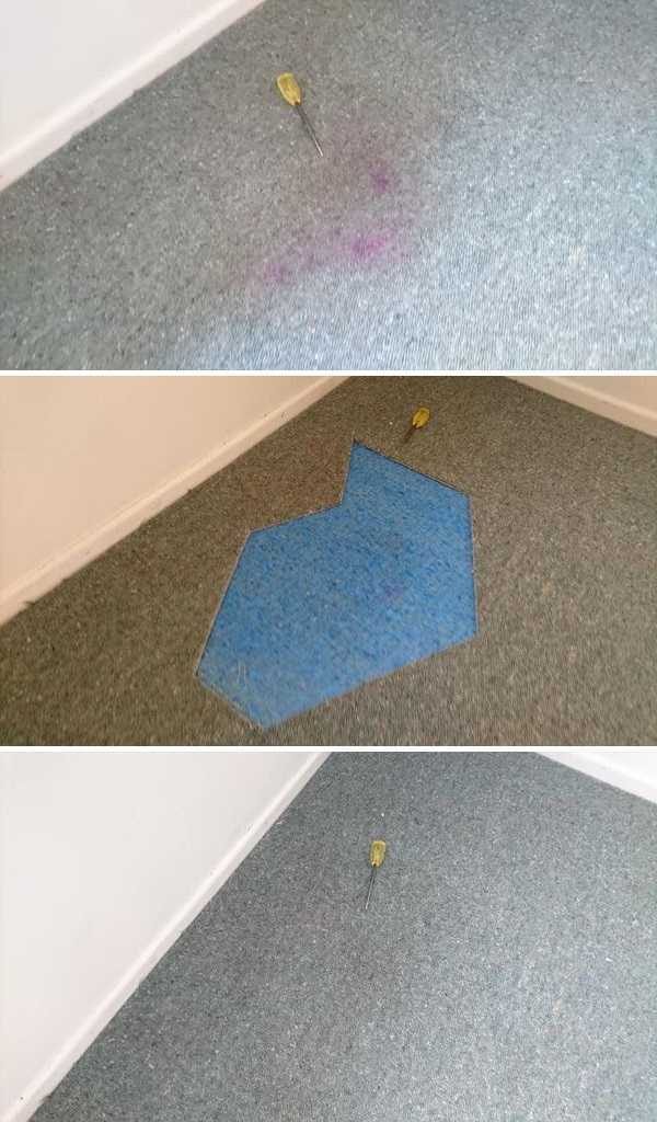 Dye spill repaired
