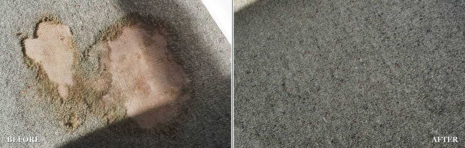 Water damage: before and after